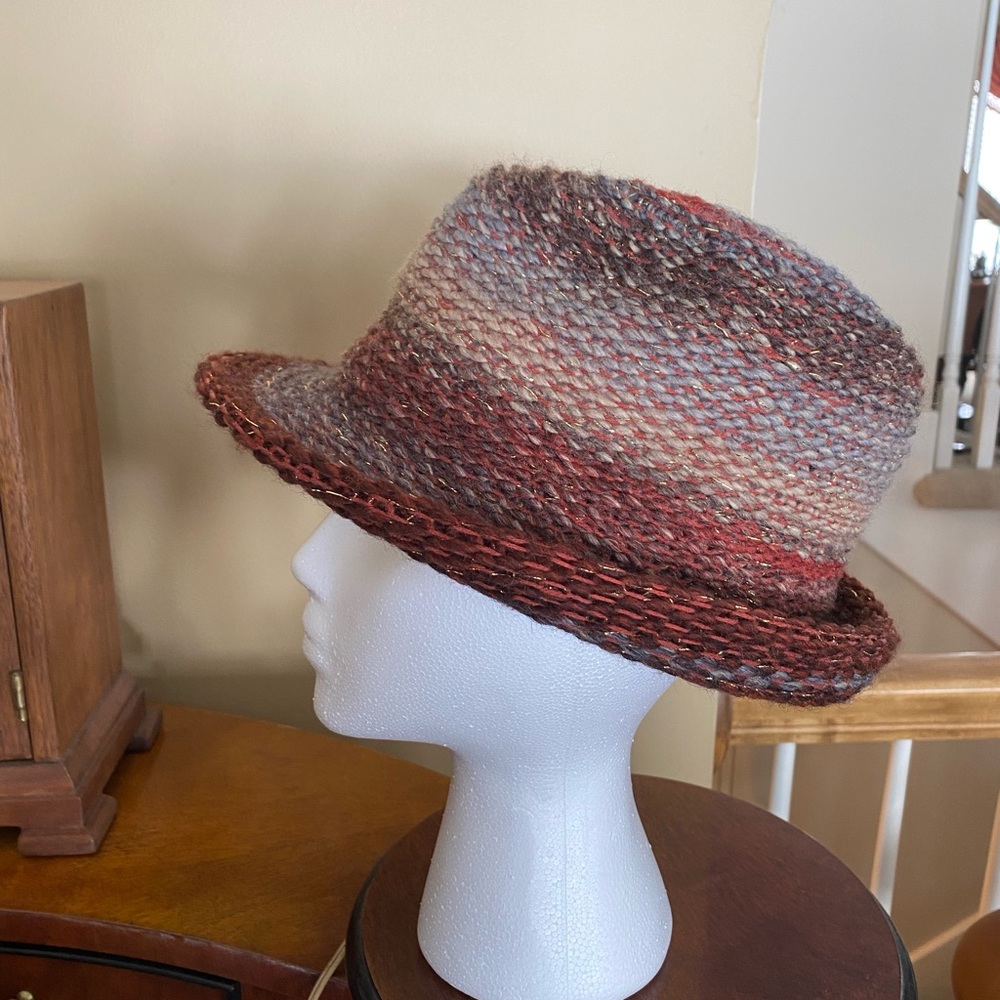 Santelli Francesca Fedora Hat, Italy. Wool bland
